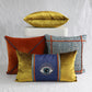 BUTTONED VELVET PILLOW