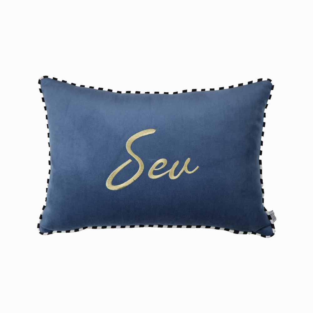 SEV PICOT RECTANGULAR PILLOW