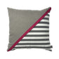 SQUARE CROSS-STRAPPED DECORATIVE PILLOW