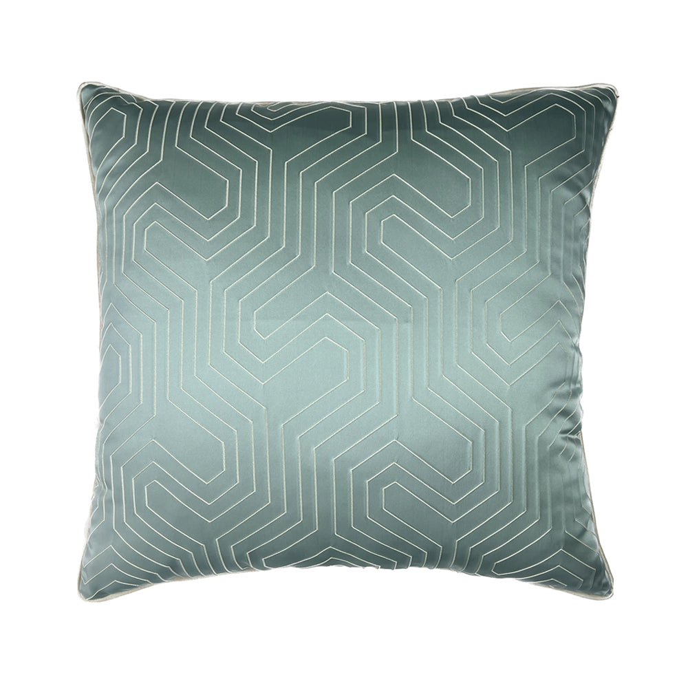 PATTERNED SQUARE SATIN PILLOW