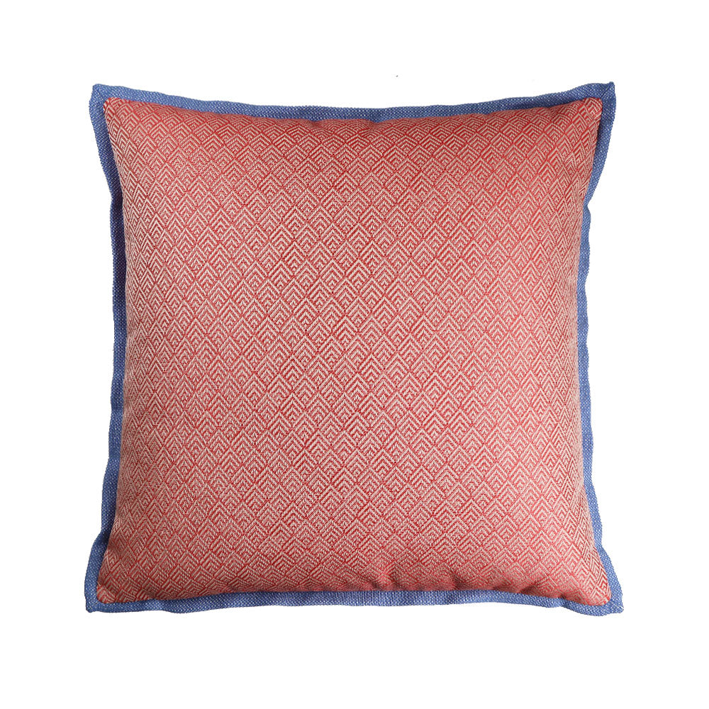 SELF-PATTERNED DOUBLE FACED DECORATIVE PILLOW