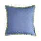 BLUE DECORATIVE PILLOW WITH PIPE